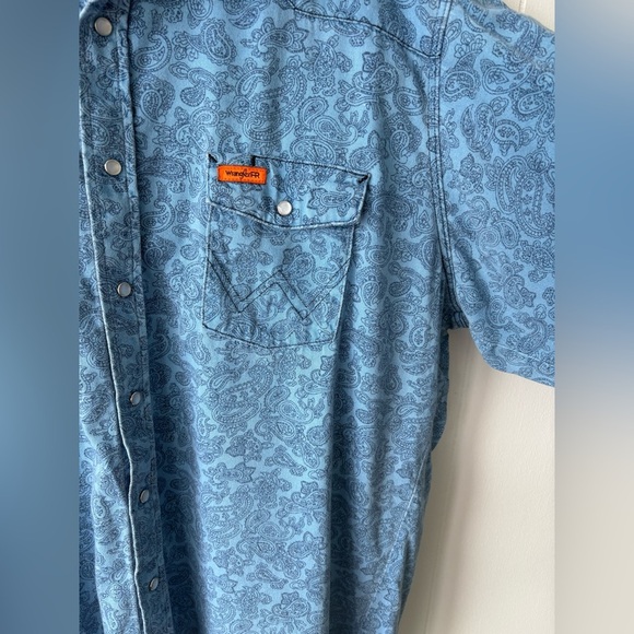 Wrangler Paisley Flame Resistant Shirt | Size XXL - Picture 4 of 11